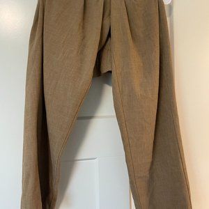 Beige straight legged pants